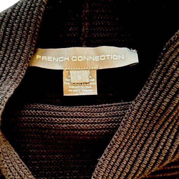 French Connection‎ Mozart Mock Neck Black Sweater EUC Wm Sz Small - Picture 7 of 10